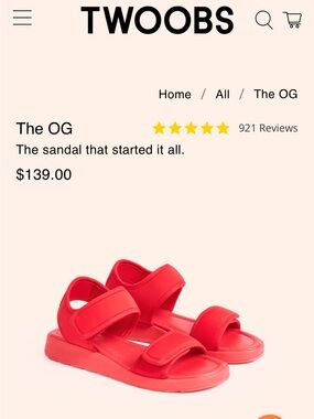 Twoobs The OG Red Sandals